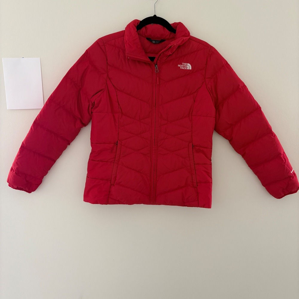 The North Face Aconcagua II Tomato Red Down Puffer Jacket NF0A3CR6 Womens Medium